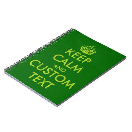 Apple green Keep Calm notitieboek | Gepersonalisee (Linkerzijde)