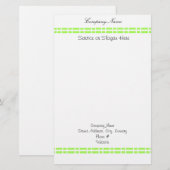 Apple Green Link Design Briefpapier (Voorkant / Achterkant)