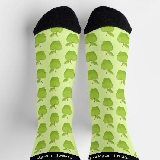 Apple Green Pattern Socks Sokken (Top)
