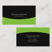 Apple Green Professional Business Consultant Visitekaartje (Voorkant / Achterkant)