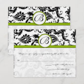 Apple Green Response Kaart- Briefkaart stijl (Voorkant / Achterkant)