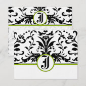 Apple Green Response Kaart- RSVP Kaartje (Voorkant / Achterkant)