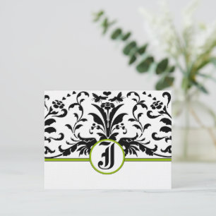 Apple Green Response Kaart- RSVP Kaartje