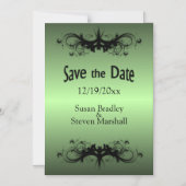 Apple Green Save the Date Magnetische Uitnodiging (Voorkant)