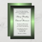 Apple Green Shine Wedding Invitation Kaart (Voorkant / Achterkant)