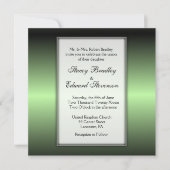 Apple Green Shine Wedding Invitation Kaart (Voorkant)