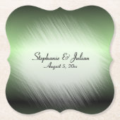 Apple Green Shine Wedding Suite Kartonnen Onderzetters (Voorkant)