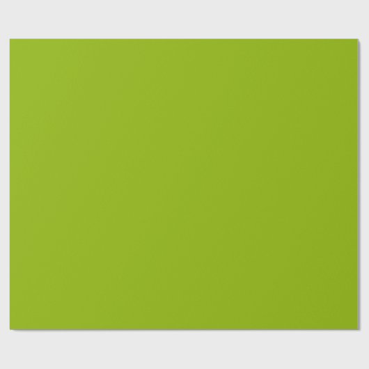 Apple Green Solid Color Cadeaupapier (Vlak)