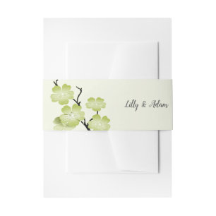 Apple Green Spring Blossoms Uitnodigingen Wikkel