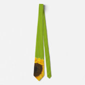 Apple Green Sunflower Wedding Stropdas Green Strip (Voorkant)