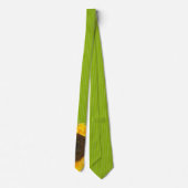Apple Green Sunflower Wedding Stropdas Green Strip (Achterkant)