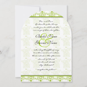 Apple Green Tortelduifjes Wedding Invitation Kaart