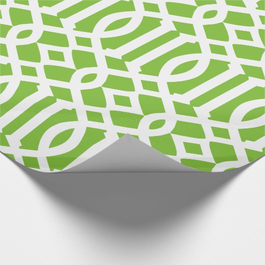 Apple Green Trellis | Gift Wrap Cadeaupapier (Hoek)