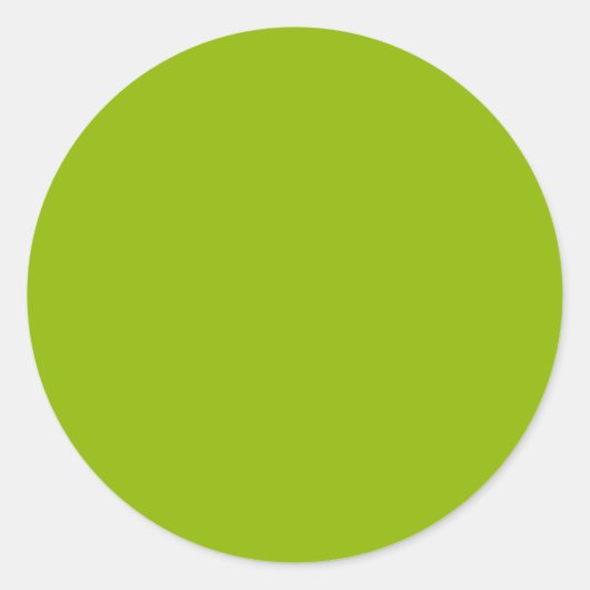 Apple green (vaste kleur) ronde sticker (Voorkant)