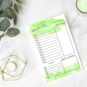 Apple Green Waterverf Daily Planner Post-it® Notes