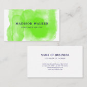 Apple Green Waterverf Visitekaartje (Voorkant / Achterkant)