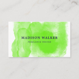 Apple Green Waterverf Visitekaartje