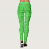 Apple Green Weave Mesh Kijk Leggings (Achterkant)