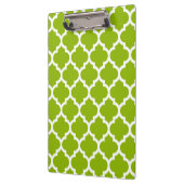 Apple Green White Moroccan Quatrefoil Pattern #5 Klembord (Links)