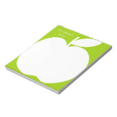 Apple green write note pads voor schoolleraar notitieblok (Linkerzijde)