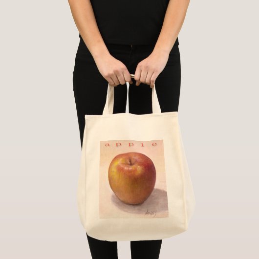 Apple Grocery Tas - Natural White (Voorkant (product))
