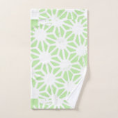 Apple groen geometrisch patroon bad handdoek (Handdoek)