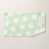 Apple groen geometrisch patroon bad handdoek (Handdoek)