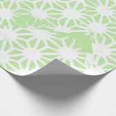 Apple groen geometrisch patroon cadeaupapier (Hoek)