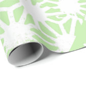 Apple groen geometrisch patroon cadeaupapier (Rol Hoek)