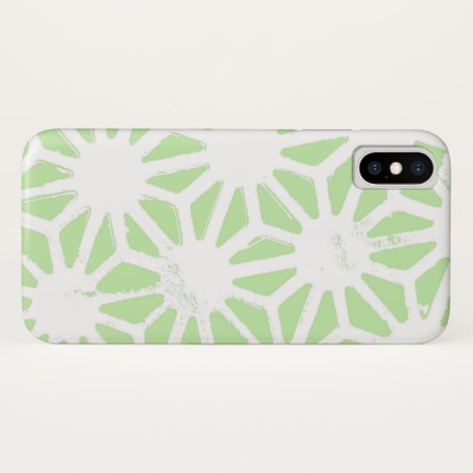 Apple groen geometrisch patroon Case-Mate iPhone case (Achterkant (horizontaal))