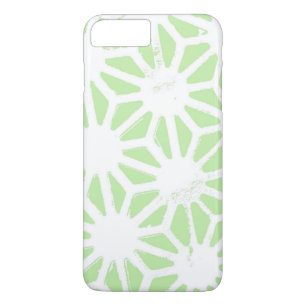 Apple groen geometrisch patroon 	iPhone 8/7 plus hoesje