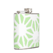 Apple groen geometrisch patroon heupfles (Rechts)