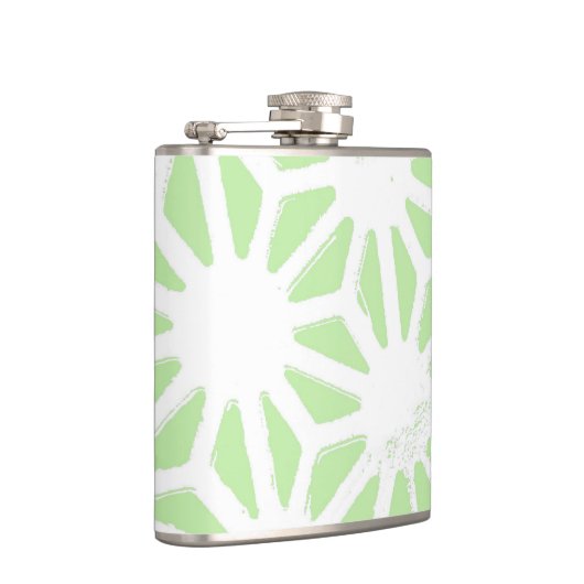 Apple groen geometrisch patroon heupfles (Rechts)