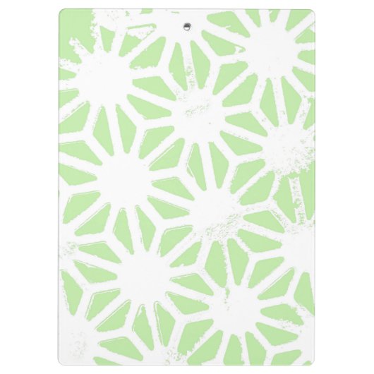 Apple groen geometrisch patroon klembord (Achterkant)