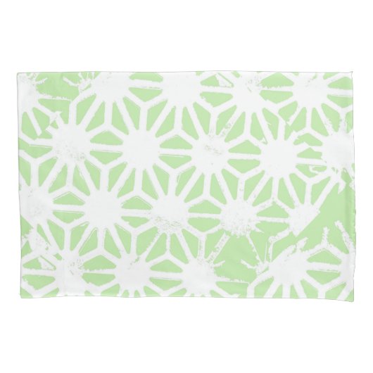 Apple groen geometrisch patroon kussensloop (Voorkant)