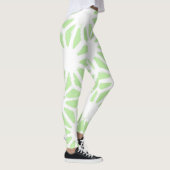 Apple groen geometrisch patroon leggings (Rechts)