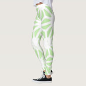 Apple groen geometrisch patroon leggings (Links)