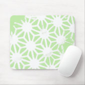 Apple groen geometrisch patroon muismat (Met muis)