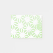 Apple groen geometrisch patroon post-it® notes (Voorkant)