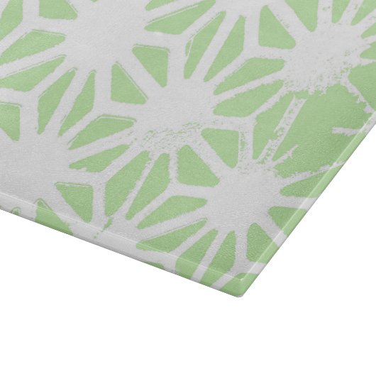 Apple groen geometrisch patroon snijplank (Hoek)