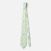 Apple groen geometrisch patroon stropdas (Voorkant)
