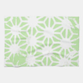 Apple groen geometrisch patroon theedoek (Horizontaal)