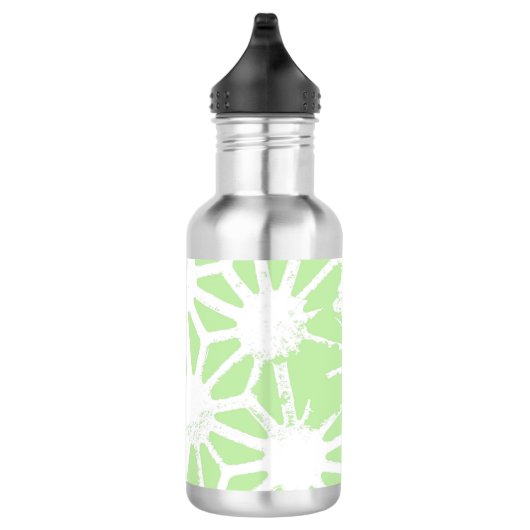 Apple groen geometrisch patroon waterfles  (Rechts)
