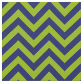 Apple Groen Marine Blauw LG Chevron Patroon 12I Stof (Close Up)
