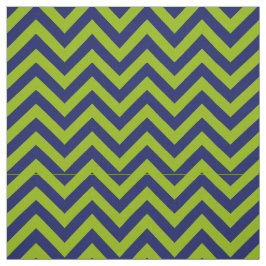 Apple Groen Marine Blauw LG Chevron Patroon 12I Stof