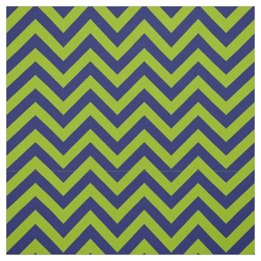Apple Groen Marine Blauw LG Chevron Patroon 12I Stof (Swatch)