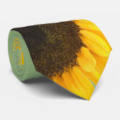 Apple Groene Zonnebloem Bruiloft Stropdas Grotere (Opgerold)