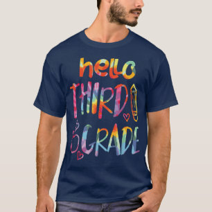 Apple Hallo derde klas 3e eerste schooldag de T-shirt