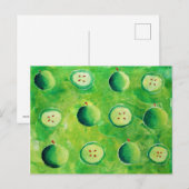 Apple halveert het schilderen briefkaart (Voorkant / Achterkant)