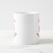 Apple Hand getrokken | Beste leraar mam Grote Koffiekop (Voorkant)